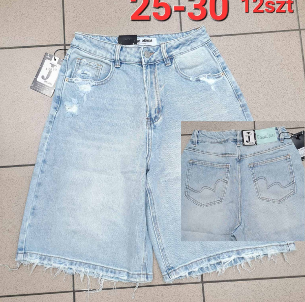 Rybaczki damskie jeans Roz 25-30, 1 Kolor Paczka 12 szt